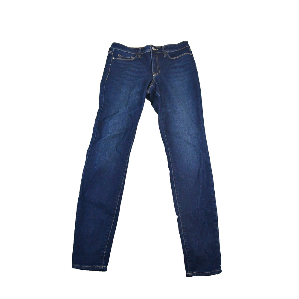 Athleta Jeans Womens 10 (30x31) Dark Blue Sculptek Skinny Mid Rise Stretch Denim